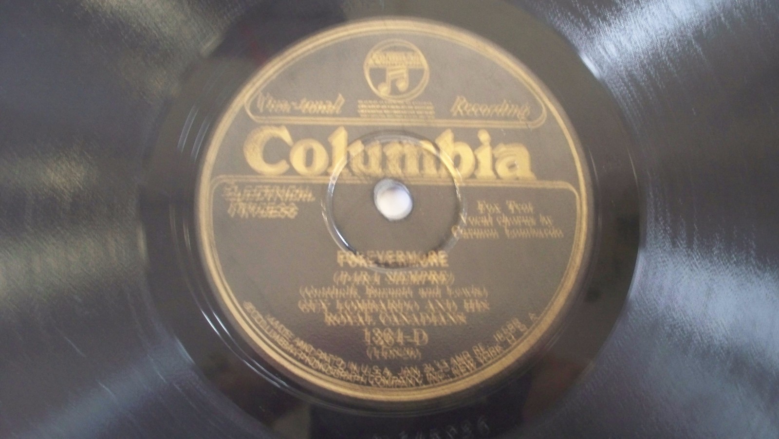 Columbia 78 Guy Lombardo And His Royal Canadians Forevermore Japansy 