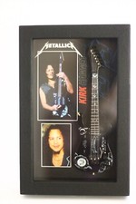 RGM8809 Kirk Hammett Metallica   Miniature Guitar in Shadowbox Frame