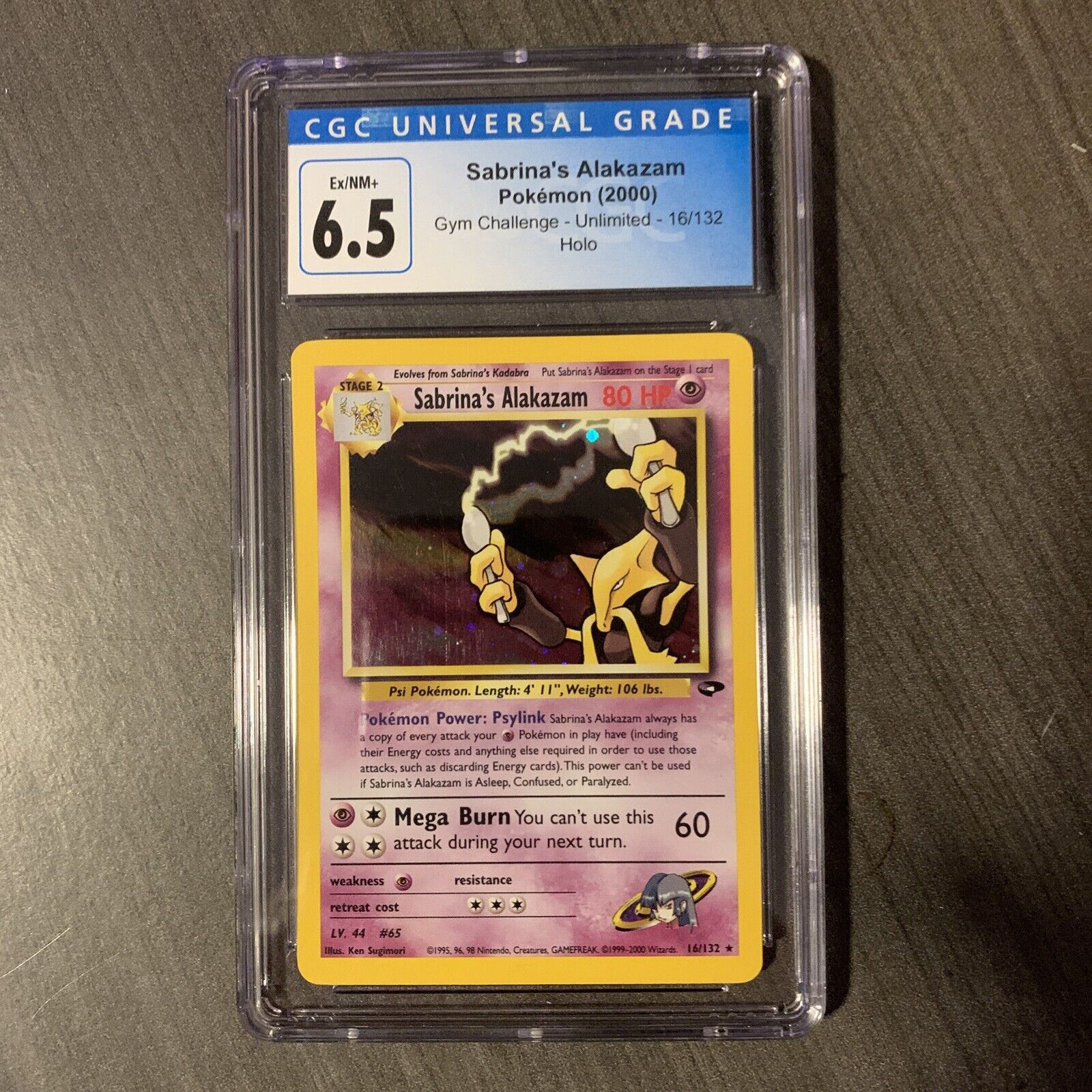  Sabrina's Alakazam - 16/132 - Holo Rare - Unlimited Edition :  Toys & Games