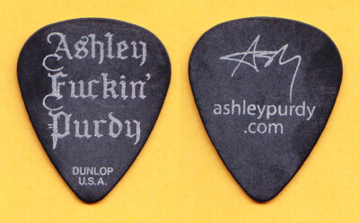 Schwarz Veil Brides Ashley Purdy Signatur Afp Schwarz Gitarre Pick - 2013 Tour