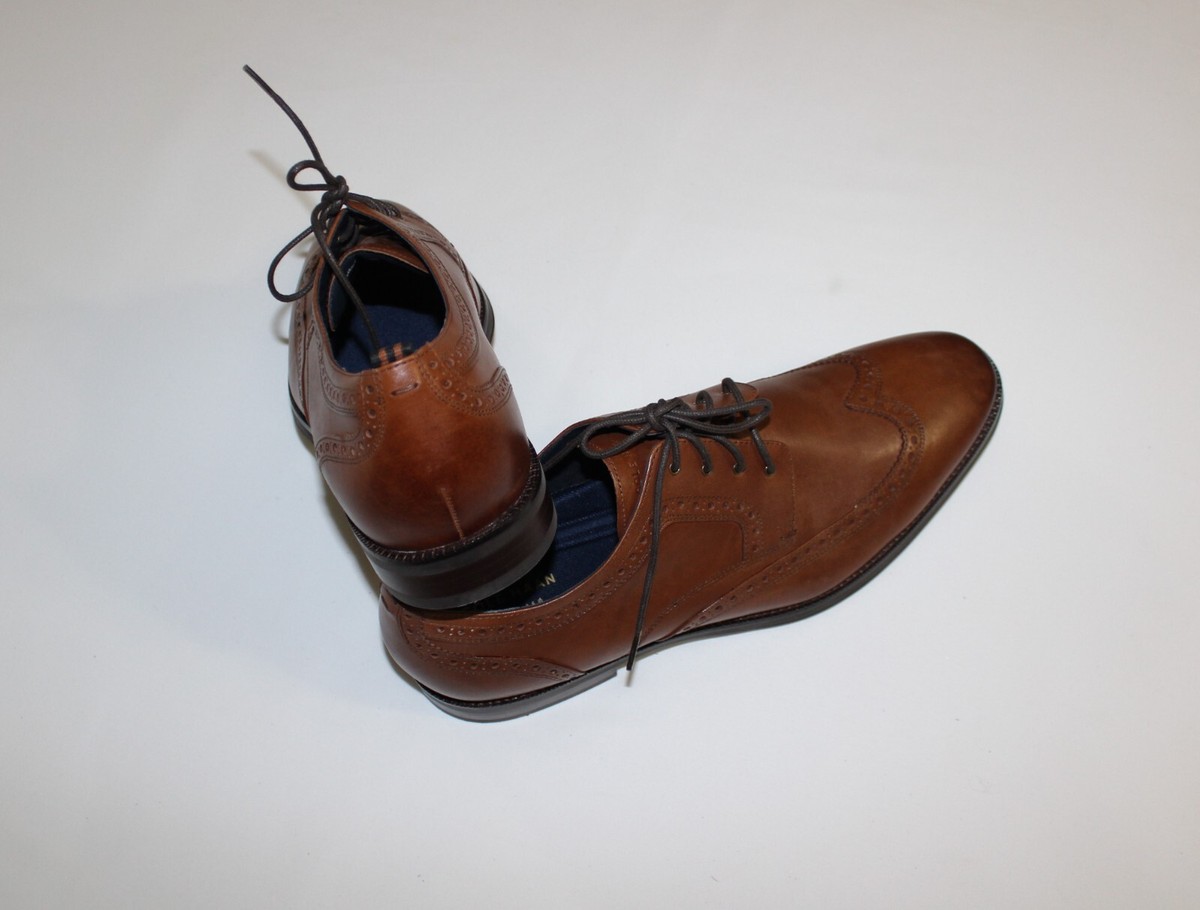 COLE HAAN JEFFERSONGRAND 2.0 BRITISH TAN WINGTIP DERBY SHOES  display picture 3