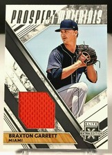 Braxton Garrett 2019 Elite Extra Edition Prospect Materials Jersey #PMBG Marlins
