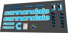 SET DECALCOMANIE CANNONDALE CAD3 F2000