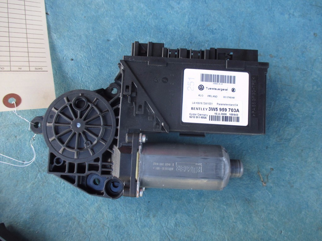 Bentley Continental Flying Spur left rear door window lift regulator motor 