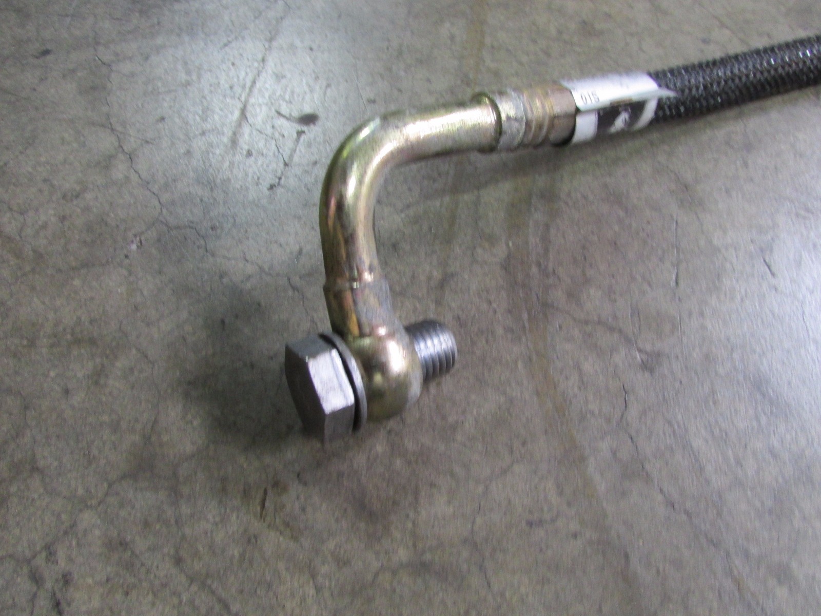 Lamborghini Gallardo Spyder, RH Right Fuel Filter Feed Line, P/N 407201218A
