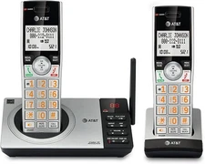 AT&T Expandable Cordless Phone Answering System Call Block 2 Handsets DECT 6.0