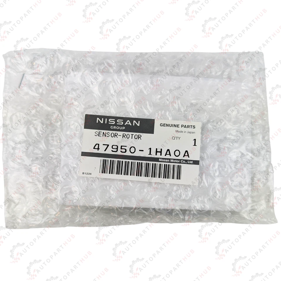 正品日产 Versa Note 后 ABS 传感器转子防滑 1 件 原始设备制造商 47950-1HA0A — 第 2/4 张图片