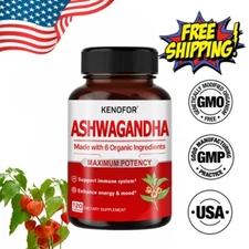 Ashwagandha Capsules 650 mg - 30to120 Vegetarian Capsules - Stress Support