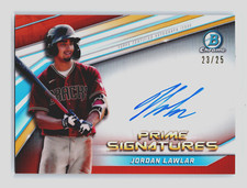 2022 Bowman Chrome Prime Signatures Orange /25 Jordan Lawlar #PCS-JL