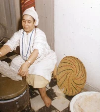 Vintage Stereo Realist Photo 3D Slide MARRAKECH Making Pastilla