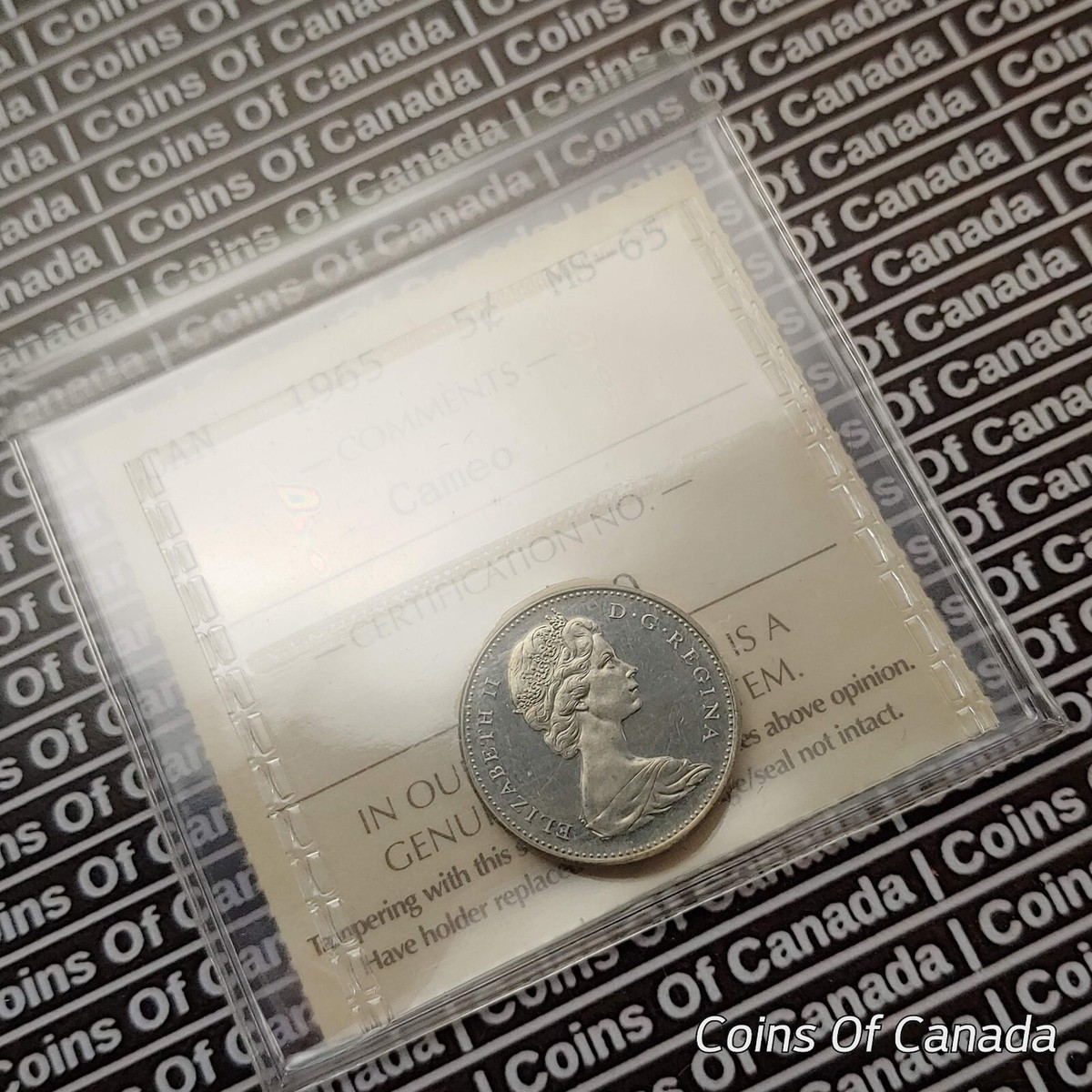 1965 Canada 5 Cents Nickel Coin - ICCS MS 65 Cameo Rare w/ Cameo  #coinsofcanada | eBay