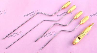 Leg & Knee Thread Fitting Liposuction Bayonet Handle Cosmetic Plastic Surgery