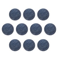 10 StüCk StoffknöPfe,10Mm,Kunststoff,Zum NäHen,Basteln,Mittelblau