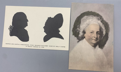 Vintage GEORGE WASHINGTON And MARTHA WASHINGTON Post Cards- Unused - EX Cond.