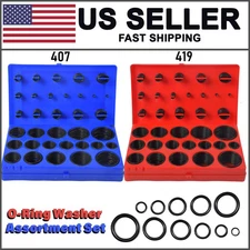 826PCS SAE Metric Rubber O-Ring Washer Assortment Kit Automotive Storage Case