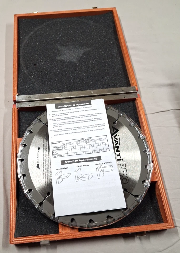 Juego de hojas de sierra Dado apiladas dientes Avanti Pro 8"x24" Foto 3 de 4