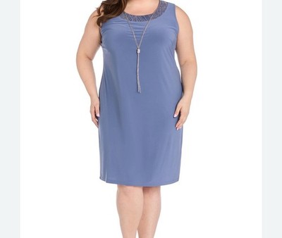 R&M Richard s Women s Dress Between Blue And Purple Color Size 16W
