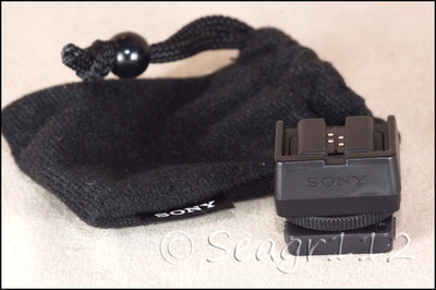 Sony Alpha ADP-MAA Flash Adapter Accessory w/ Sony Pouch - Mint