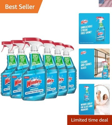 Multi-Surface Glass and Window Cleaner - 6 Pack, 23oz Bottles, Eco-Conscious