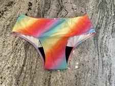 Victoria's Secret Pink PERIOD PANTY Hipster Small Rainbow NWT