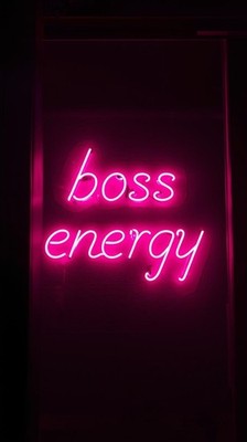 Boss Energy Neon Phone Wallpaper 4K Pink Aesthetic iPhone Background