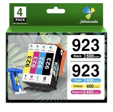 923 Ink Cartridges Combo Pack Without Chip Replacement for HP 923 Ink Cartridges