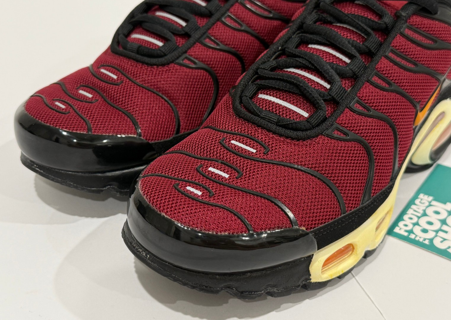 NIKE AIR MAX PLUS TN TUNED TEAM RED BURGUNDY KUMQUAT ORANGE WHITE 852630-605 8.5 image 8