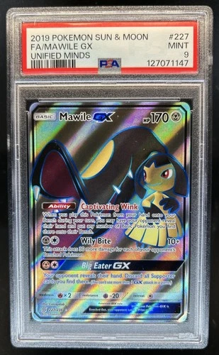 2019 Pokemon SM Unified Minds Mawile #227/236 PSA 9