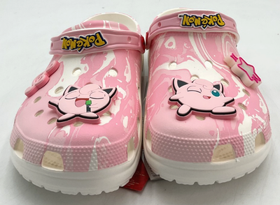 Crocs Pokemon Jigglypuff Classic Clogs Mens 9 Womens 11 Pink Slip On‎ Shoes Crocs Pokémon Jigglypuff Classic Clogs Pink Light Up Men 9  main image 2