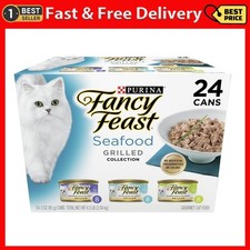 Purina Fancy Feast Grilled Kitten Food, Wet Cat Food Seafood,3 Oz Cans (24 Pack) 8.44 per gallon