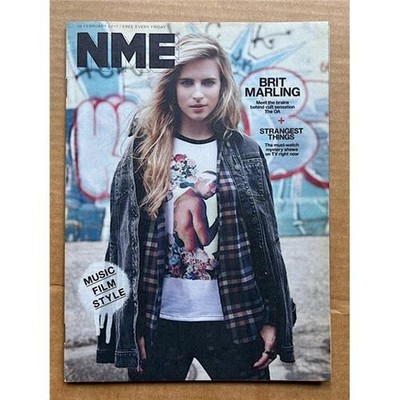 BRIT MARLING NME MAGAZINE FEBRUARY 10 2017 -  BRIT MARLING cover with more insid