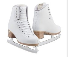 Excellent Jackson Evo Ultima Girls Figure Skates Rhinestone White Size 2.5