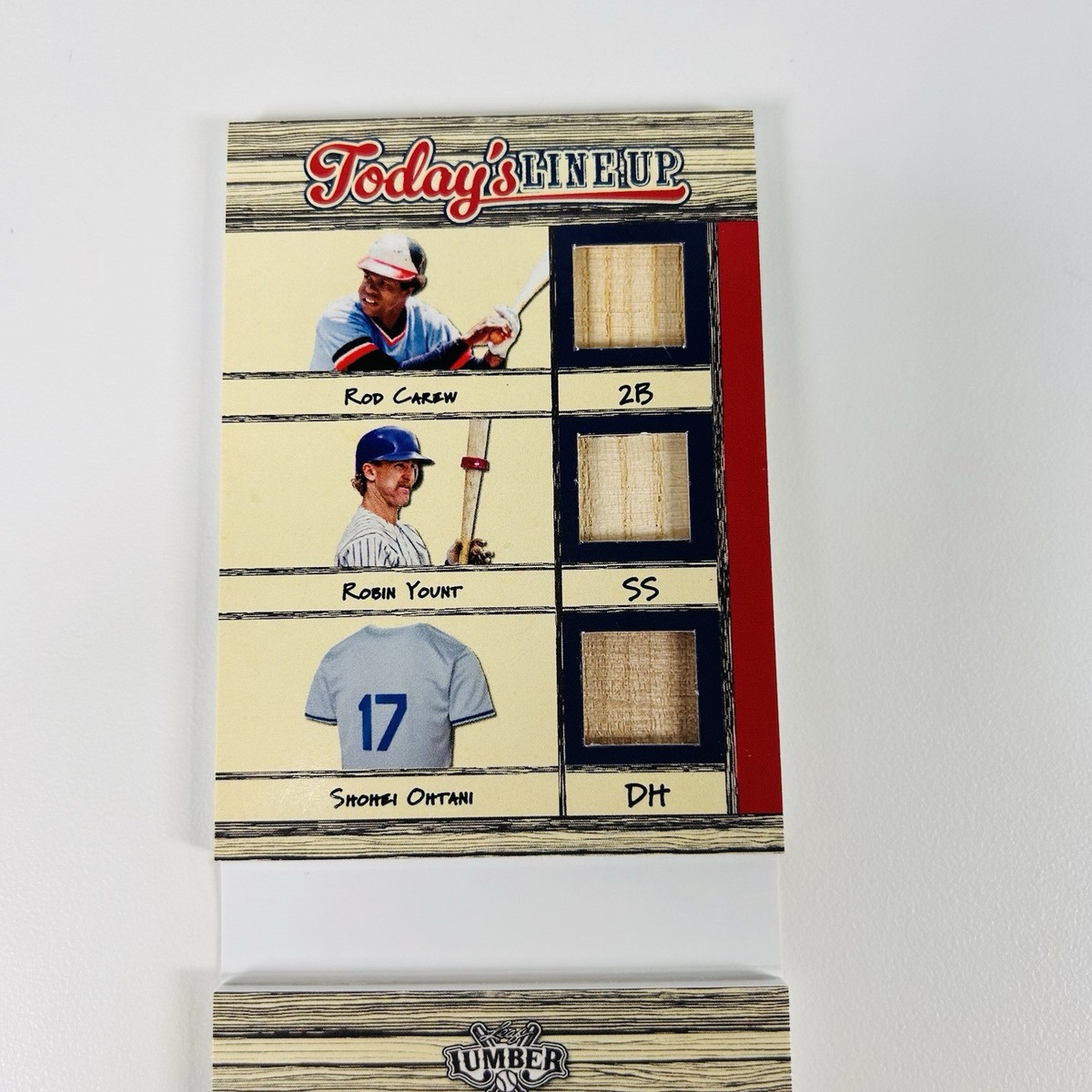 2025 Leaf Lumber Ohtani Judge Griffey Jr Munson 9 Lineup Booklet