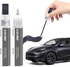 KIKIMO for Tesla Touch Up Paint(Stealth Grey(PN01)), Car Paint Repair Kit for Te