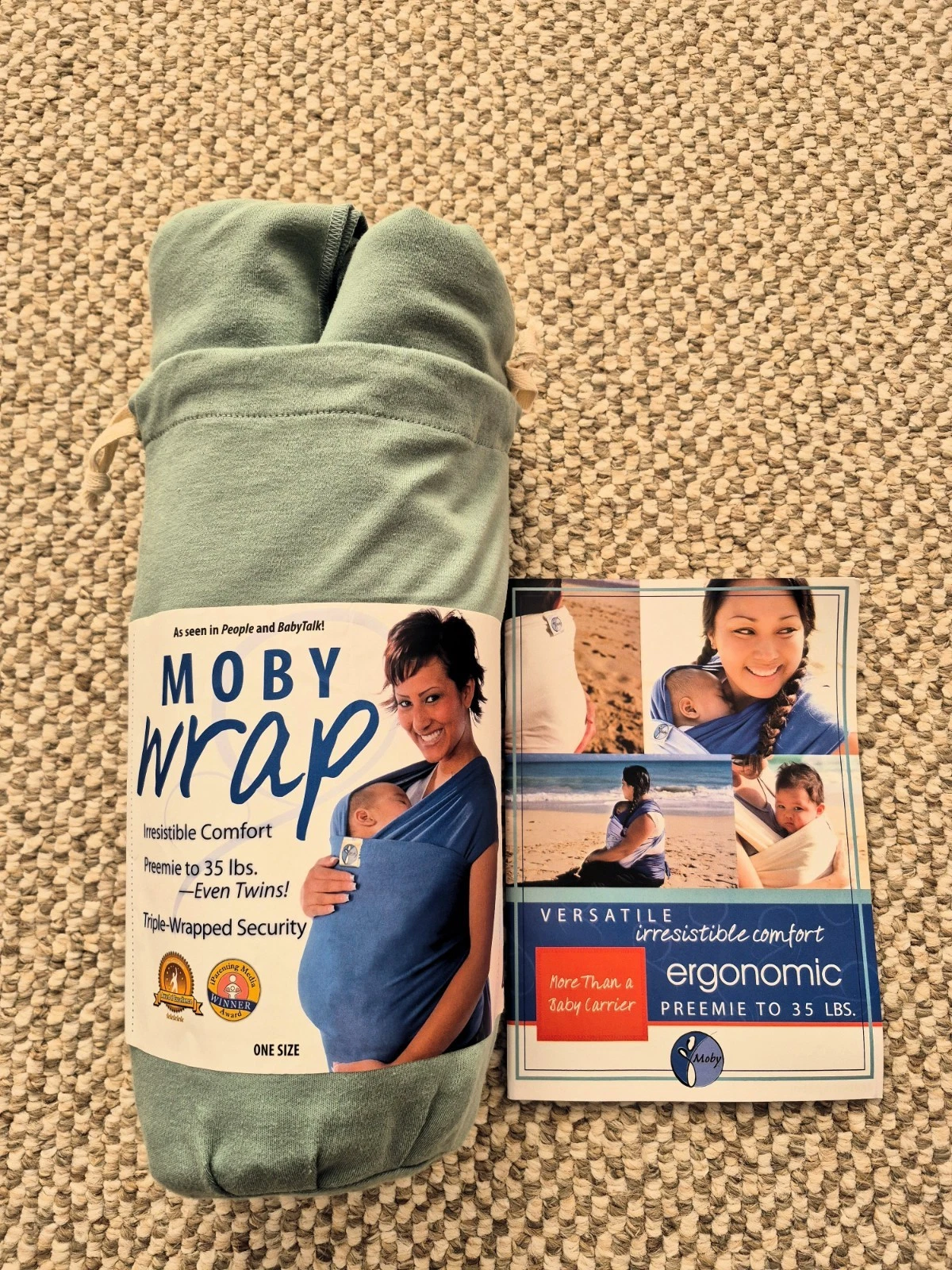 Baby Moby Wrap Baby Carrier Wrap 8 To 35 Lbs Instructions & Storage Bag
Opens in a new window or tab