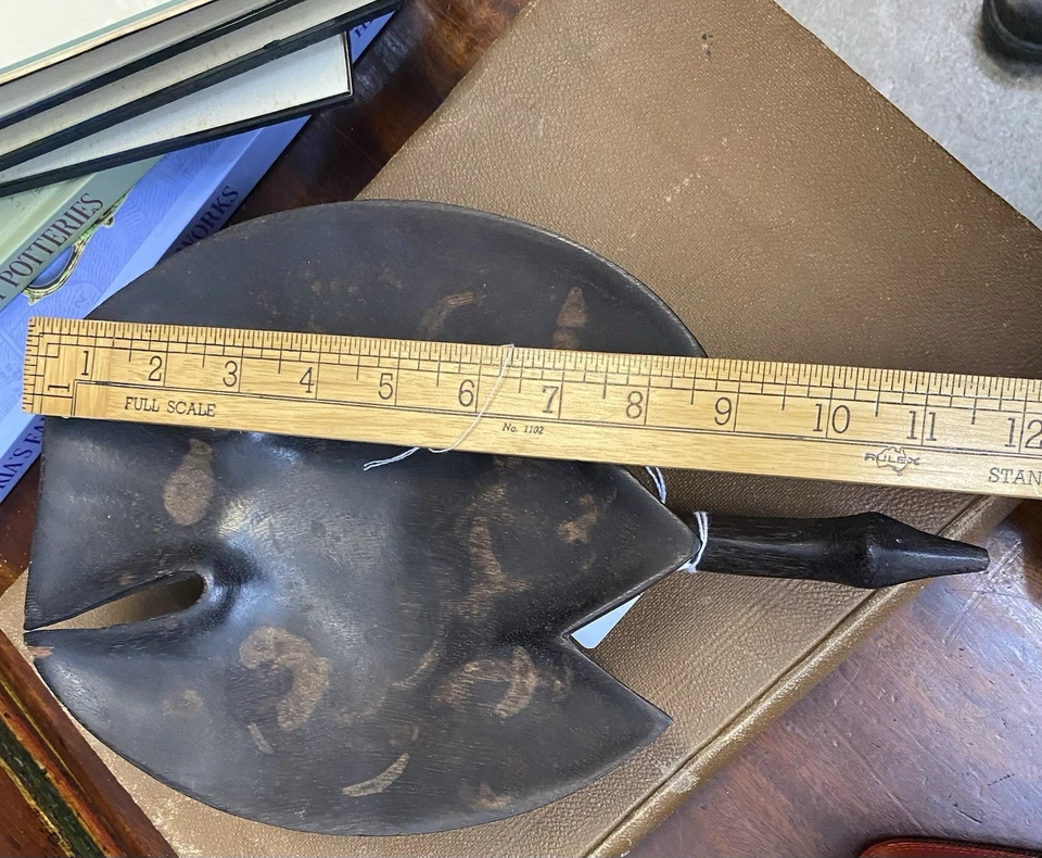 Vintage Early 20thC. Fiji / Fijian Tonga Carved Wooden Ritual Bowl Frigate Bird - image 4 of 4