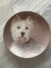 Danbury Mint "Eyes of Love" Westie Collector Plate - Poetry of the Westie Series