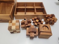 Puzzle Wooden Coffee Table Puzzle Hand Crafted From Thailand