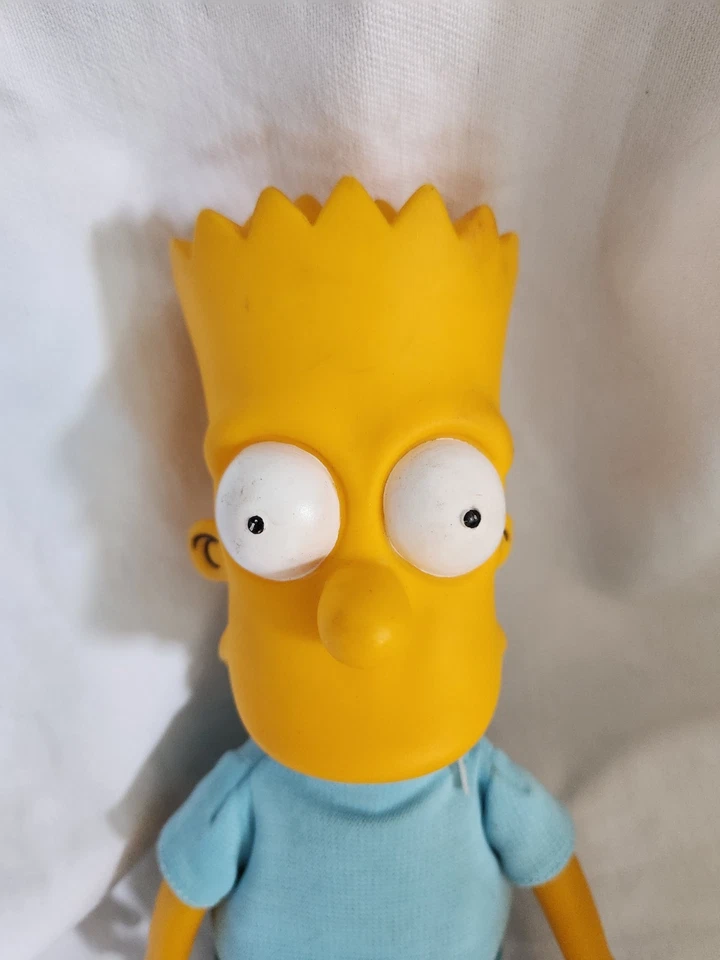 Игрушка винтажная плюшевая виниловая кукла The Simpsons Bart Simpson Dan Dee 11 дюймов 1990 - Изображение 3 из 4