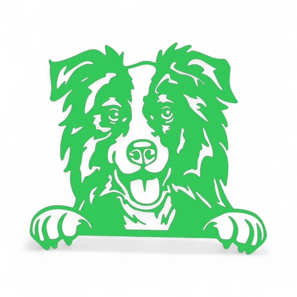 Calcomanía de vinilo BORDER COLLIE - Pegatina para parachoques ventana de pared Jeep coche camión Foto 2 de 4