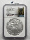 2021 Silver Eagle T-1 NGC MS70 Early Releases US State Series Washington