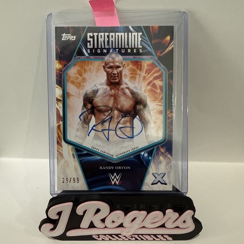 2025 Randy Orton WWE Topps Exalted Aqua Streamline Signatures 44/99