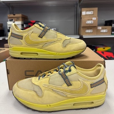 Nike Air Max 1 Travis Scott Cactus Jack Saturn Gold DO9392-700 Mens Size 10