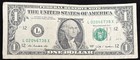 2009 San Francisco $1 Bill X Note Fancy Ladder Note — photo 1
