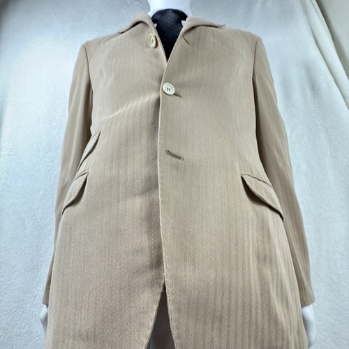 Brunello Cucinelli Tan Herringbone 100% Cotton Sport Coat 52IT 42US R EUC - Picture 2 of 24