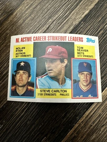 1984 Topps - Career Leaders Nolan Ryan, Steve Carlton, Tom Seaver #707