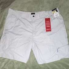 Wrangler ATG Mens Beige Ripstop Nylon Cargo Shorts Pockets Button Logo 165
