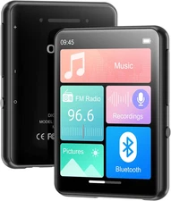 MP3 Player with Bluetooth 5.4, 128GB Portable Music Player with 2.4” Full Touch