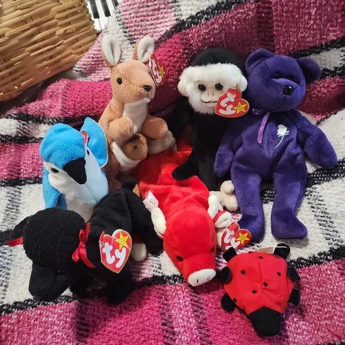 Vintage Beanie Babies Lot Of 7