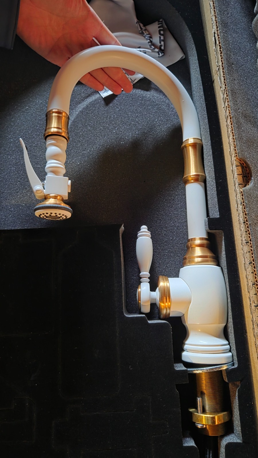 White Faucet - Waterstone 5200 Luxury Kitchen Faucet - New i